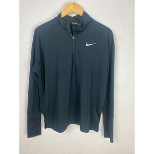Title:
Nike Running‎ Dri-FIT Quarter-Zip Pullover Men's Large Black Long Sleeve